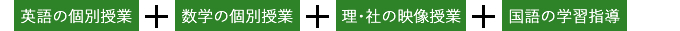 学まる個別 中学生のコース例